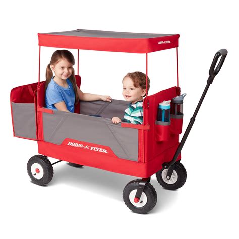 Radio flyer canopy wagon - Sep 30, 2020 · Radio Flyer Trav-ler Stroll 'N Wagon, Black Push Wagon with Canopy, Storage Bag, and Cupholders, for Ages 1+ Years 4.8 out of 5 stars 228 1 offer from $279.99 